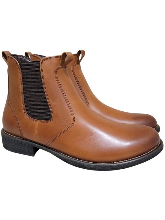 Eastland Men Chelsea Ankle Boots Daily Double Size US 12D Tan Brown Leather main image 4
